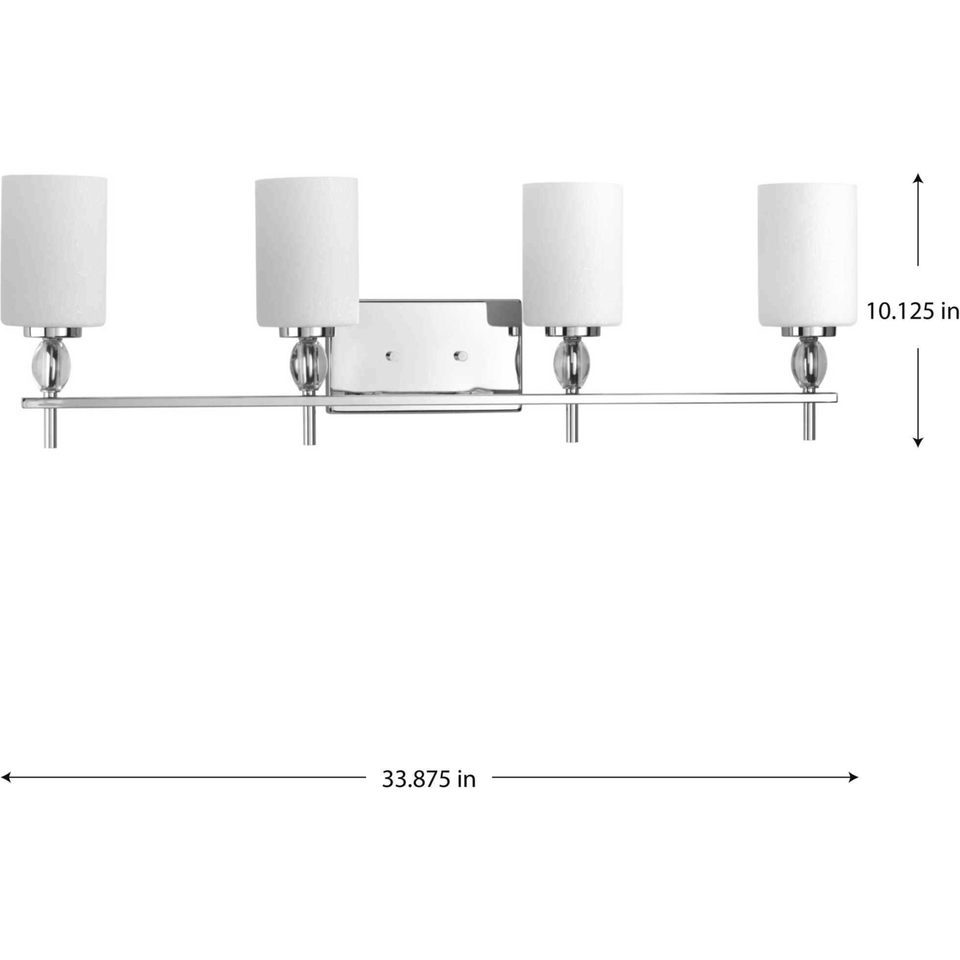 Status 4 Light 34 inch Polished Chrome Bath Vanity Wall Light