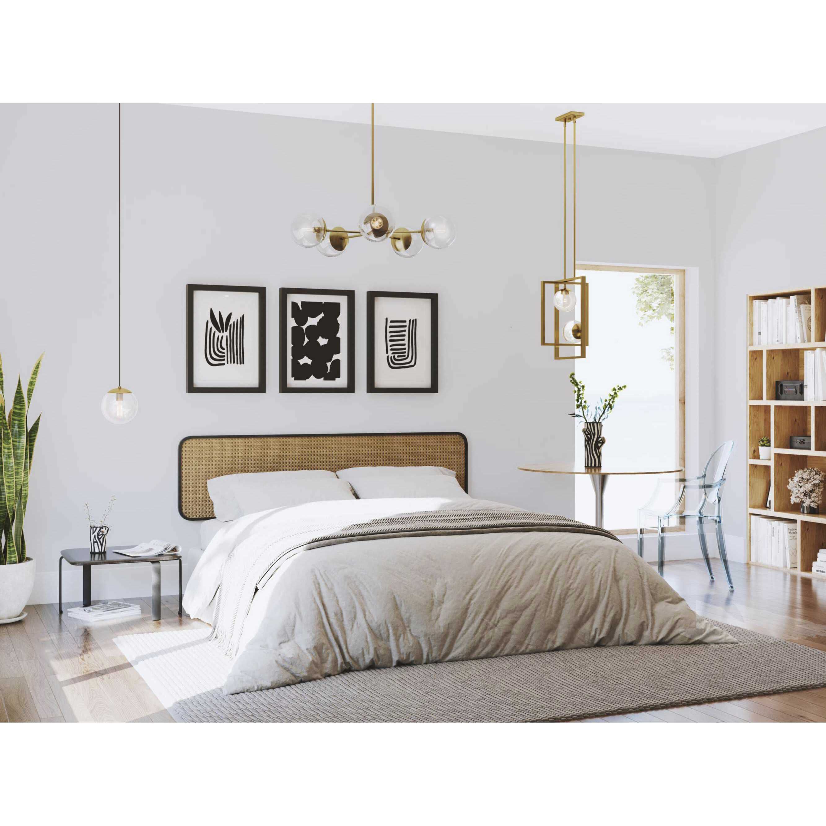 Atwell 1 Light 8 inch Brushed Bronze Pendant Ceiling Light, Small