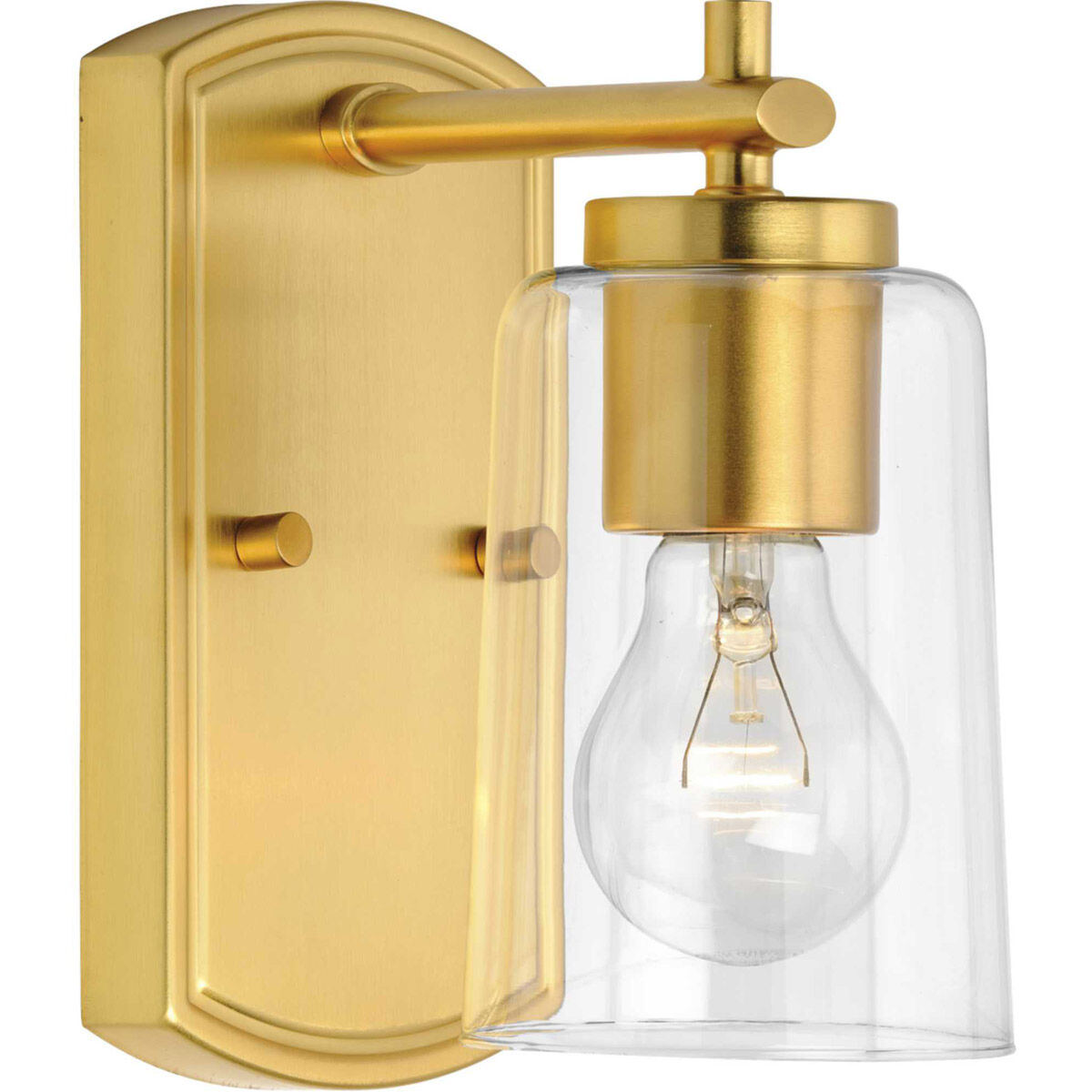 Adley 1 Light 5 inch Satin Brass Bath Vanity Wall Light
