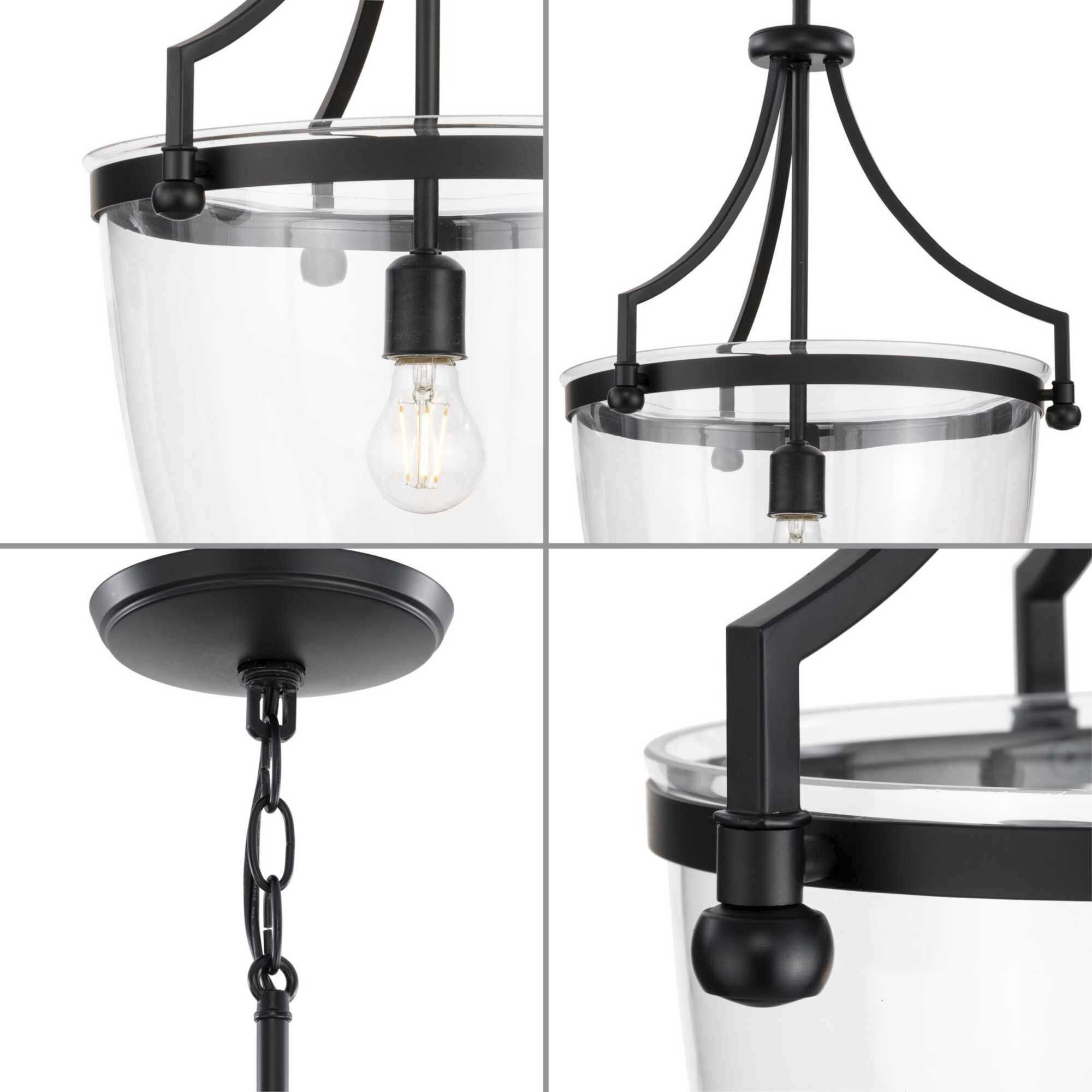 Parkhurst 1 Light 15 inch Matte Black Pendant Ceiling Light