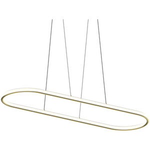 Luna LED 61.5 inch Brass Pendant Ceiling Light in 3000K