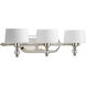 Fortune 3 Light 23 inch Polished Nickel Bath Vanity Wall Light
