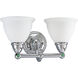 Botanical 2 Light 16 inch Polished Chrome Bath Vanity Wall Light