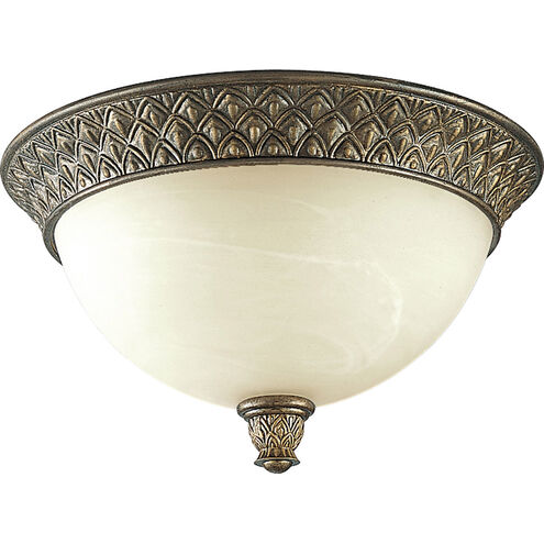 Savannah 2 Light 13 inch Burnished Chestnut Close-to-Ceiling Ceiling Light