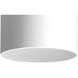 Cylinder 1 Light 6 inch White Outdoor Ceiling Mount Cylinder in Standard Lamping