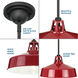 Cedar Springs 1 Light 13 inch Red Outdoor Hanging Light