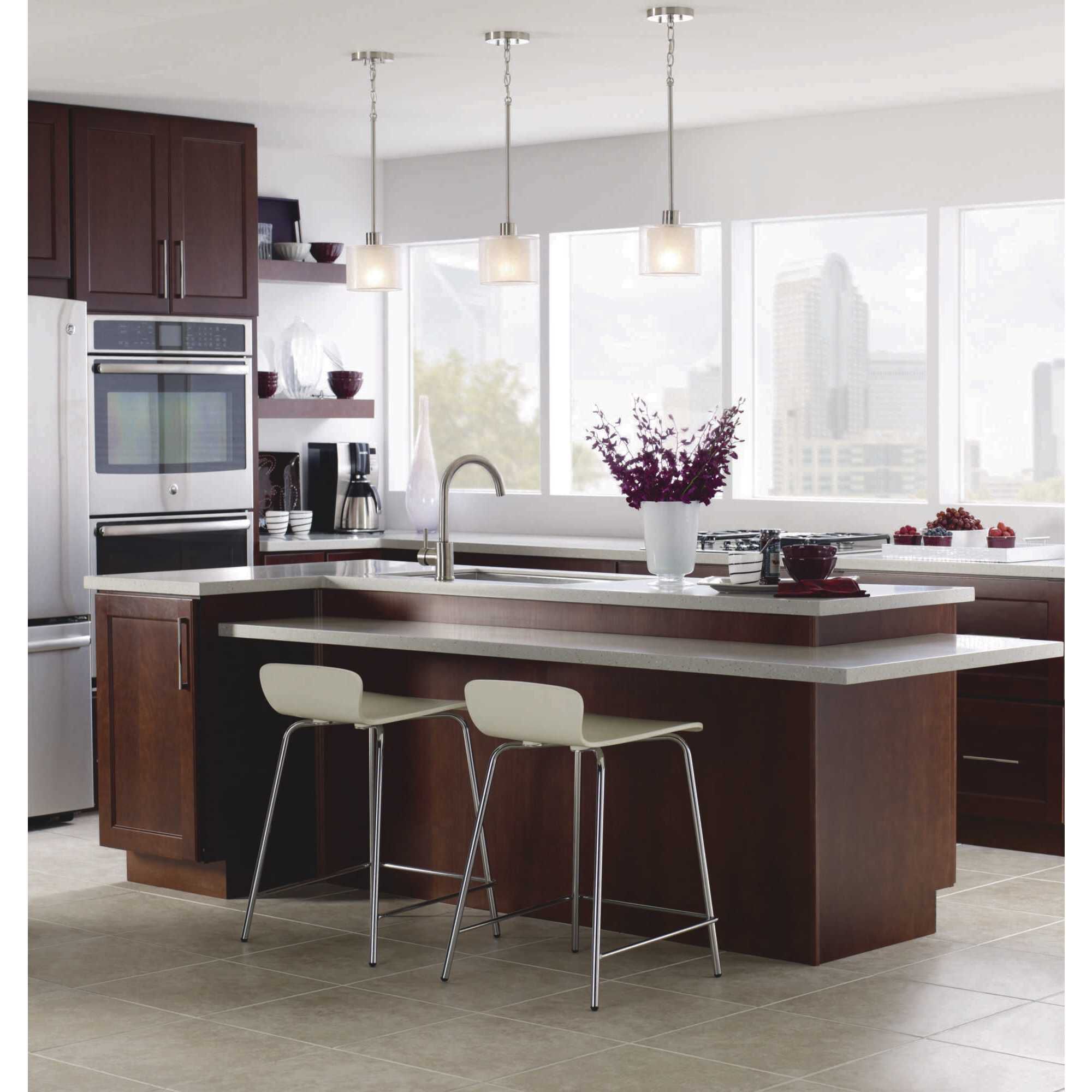 Invite 1 Light 7 inch Brushed Nickel Mini-Pendant Ceiling Light