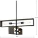 Boundary 4 Light 30 inch Matte Black Chandelier Ceiling Light, Design Series