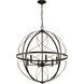 Brandywine 6 Light Antique Bronze Pendant Ceiling Light
