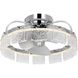 Fanin 20.62 inch Polished Chrome with Silver Blades Outdoor Ceiling Fan