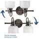 Archie 2 Light 17 inch Venetian Bronze Bath Vanity Wall Light