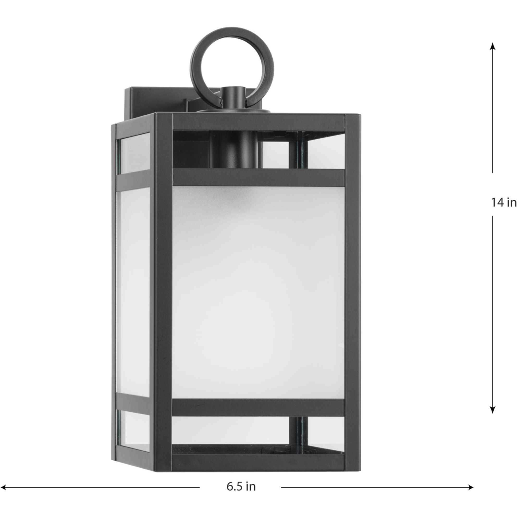 Parrish 1 Light 14 inch Matte Black Outdoor Wall Lantern