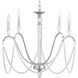 Stratham 5 Light 27.25 inch Brushed Nickel Chandelier Ceiling Light, Design Series