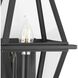 Bradshaw 1 Light 18.12 inch Textured Black Outdoor Wall Lantern, Design Series