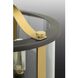 Squire 3 Light 10 inch Antique Bronze Outdoor Semi-Flush Convertible in Antique Bronze and Vintage Brass