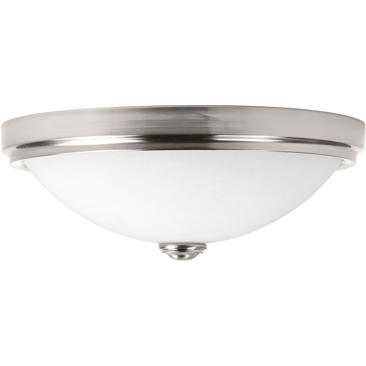 LED Alabaster LED 19 inch Brushed Nickel Flush Mount Ceiling Light, Progress LED