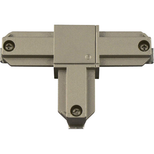 Alpha Trak 120 Brushed Nickel Track Inside-Right Polarity T Connector Ceiling Light