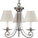 Bradford 3 Light 16 inch Antique Nickel Chandelier Ceiling Light