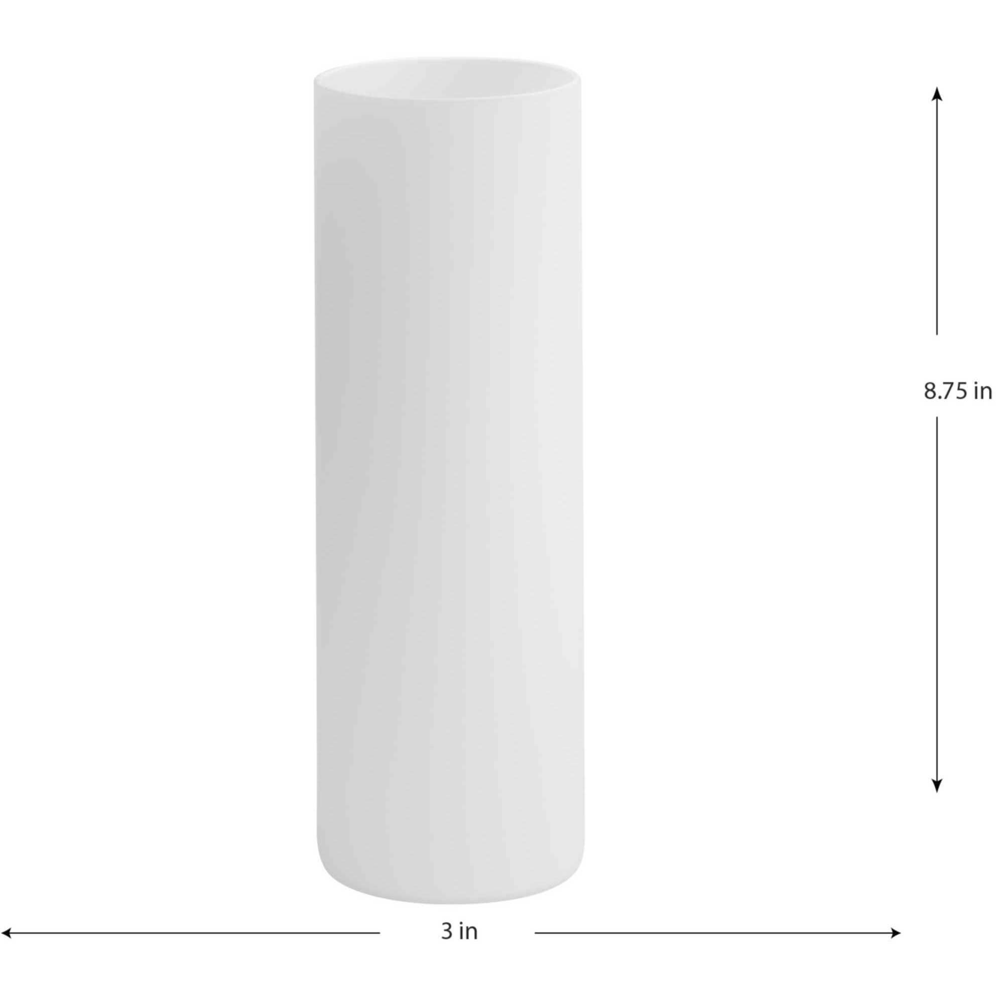Progress P860061 029 Elara Etched White 3 inch Cylindrical Glass Shade
