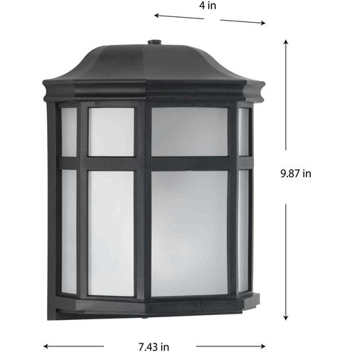 Milford Non-Metallic Lantern 1 Light 10 inch Textured Black Outdoor Wall Lantern