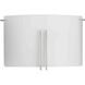 Modern Glass Sconce 2 Light 4 inch Brushed Nickel ADA Wall Sconce Wall Light