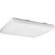 Acrylic Square 1 Light 19 inch White Flush Mount Ceiling Light