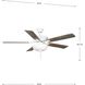 AirPro 52 inch White with White/Antique Wood Blades Ceiling Fan