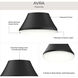 Avra 2 Light 11 inch Matte Black Flush Mount Ceiling Light