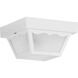 Ceiling Mount 1 Light 8.25 inch White Outdoor Flush Mount