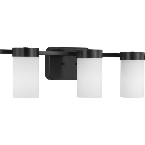 Elevate 3 Light 25 inch Matte Black Bath Vanity Wall Light, Design Series