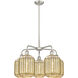 Ballston Preston 5 Light 25.25 inch Satin Nickel Chandelier Ceiling Light in Mercury