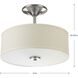 Inspire 2 Light 13 inch Brushed Nickel Semi-Flush Mount Ceiling Light