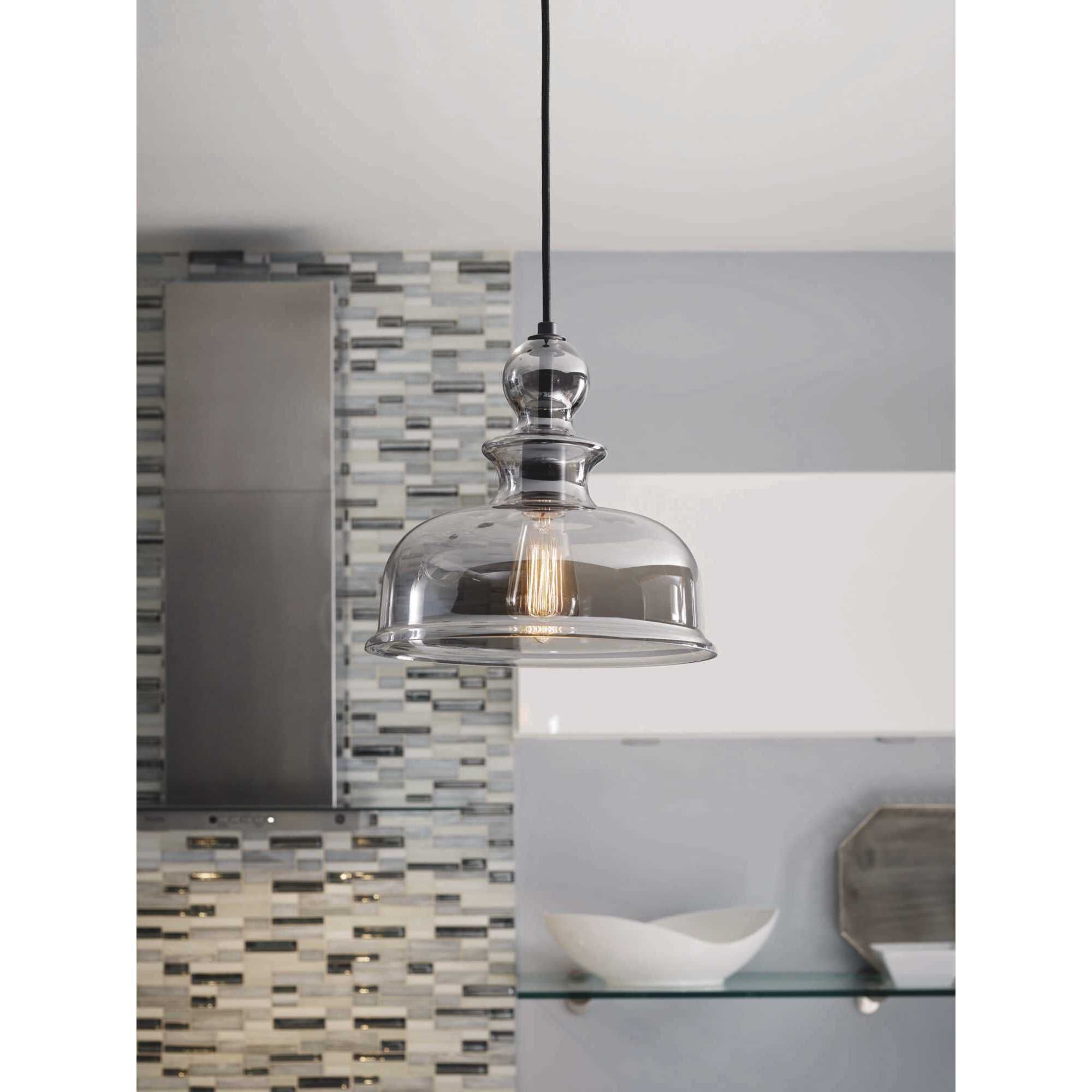 Staunton 1 Light Graphite Pendant Ceiling Light, Design Series