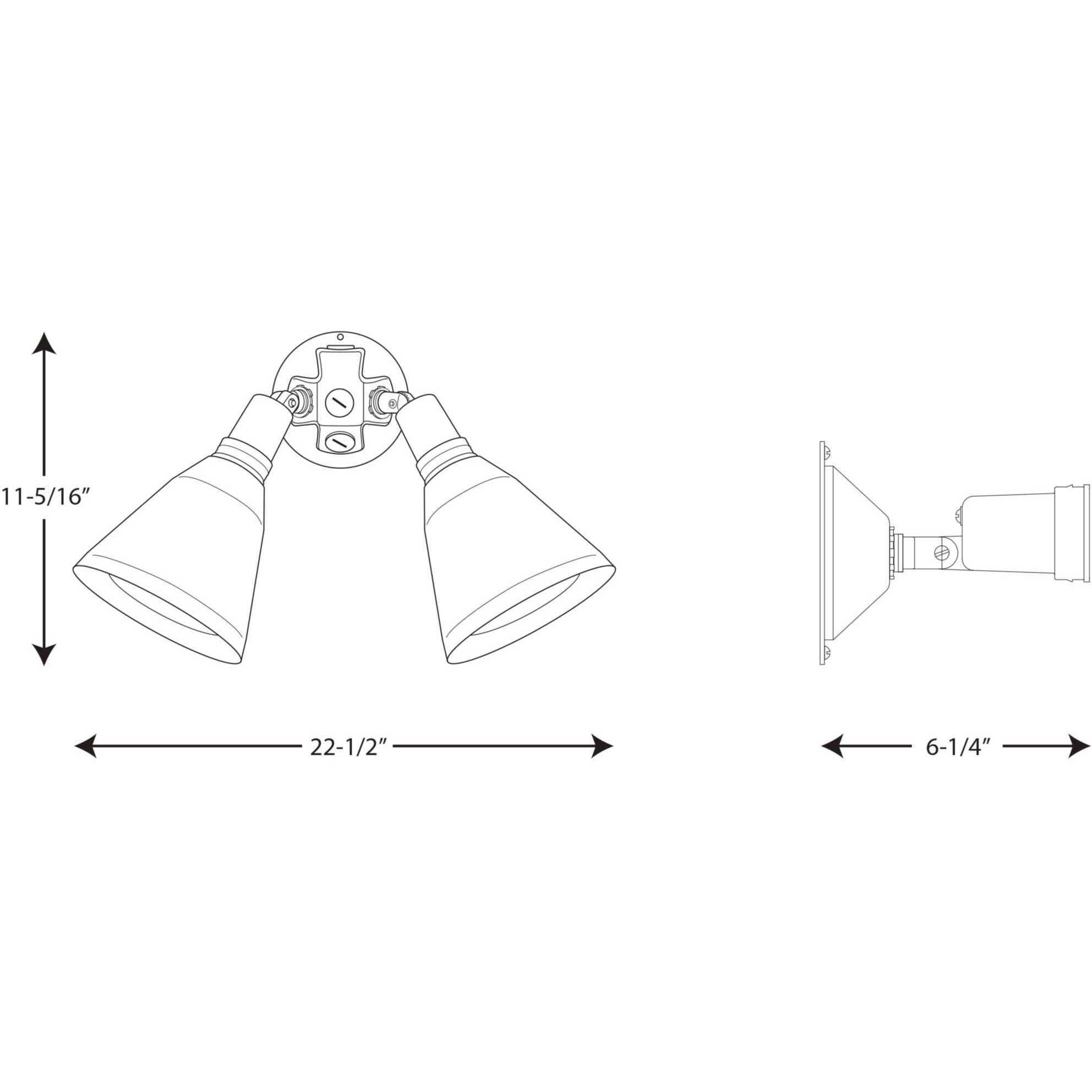 Par Lampholder Outdoor Adjustable Swivel Flood Light in White