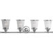 Radiance 4 Light 33 inch Polished Chrome Bath Vanity Wall Light