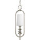 LadyLuck 1 Light 5 inch Polished Nickel Mini-Pendant Ceiling Light