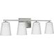 Vertex 4 Light 29 inch Brushed Nickel Bath Light Wall Light