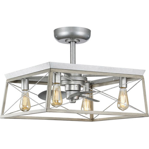 Briarwood Galvanized Finish Fandelier
