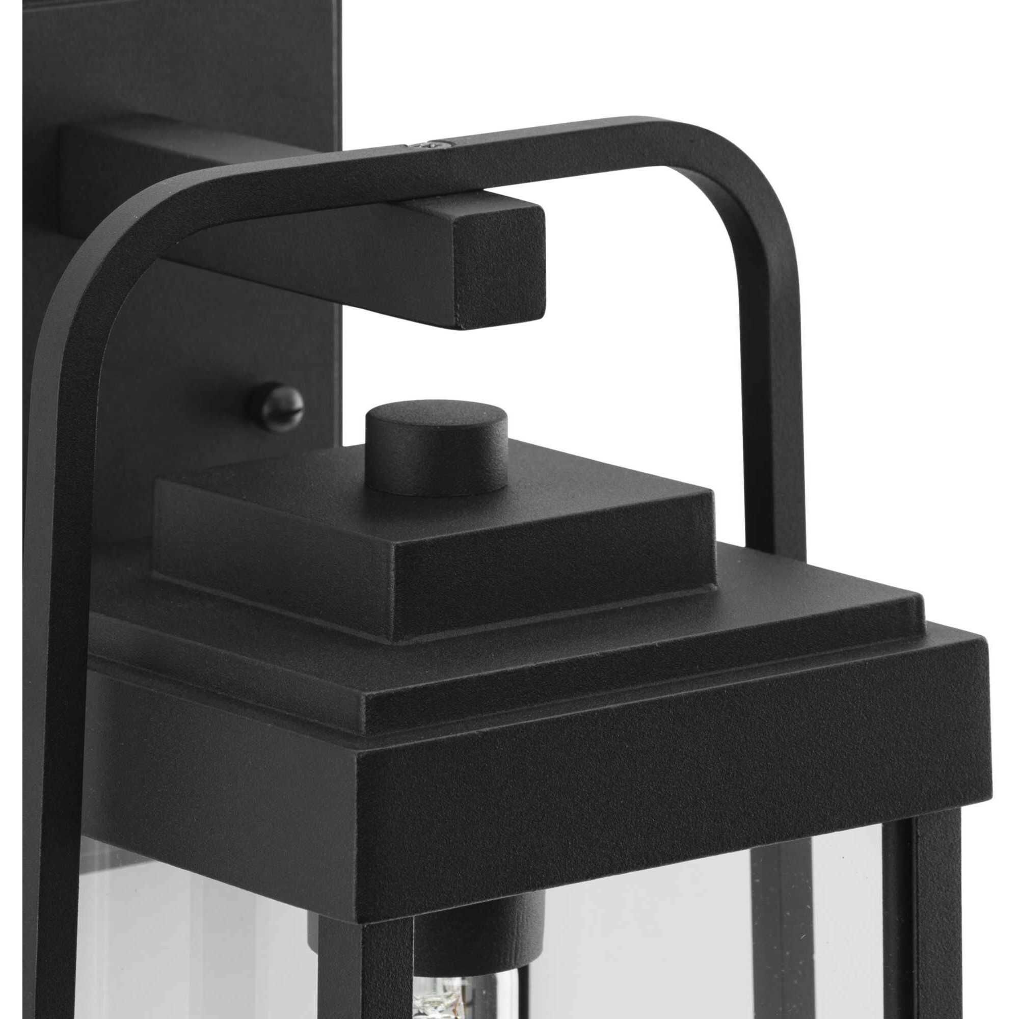 Walcott 1 Light 14 inch Textured Black Wall Lantern