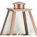 Bradshaw 1 Light 18.12 inch Antique Copper Outdoor Wall Lantern, Design Series