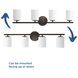 Replay 4 Light 31.13 inch Antique Bronze Bath Vanity Wall Light