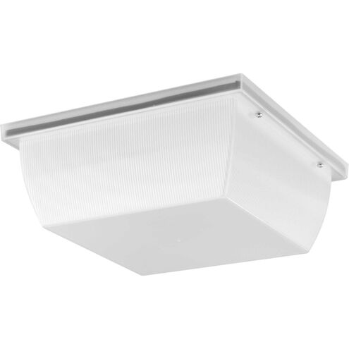 Hard Nox LED 10.6 inch Satin White Outdoor Flush Mount, Progress LED