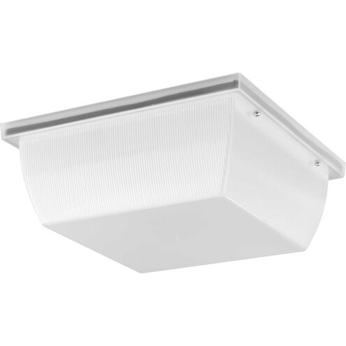 Hard Nox LED 11 inch Satin White Outdoor Flush Mount, Progress LED