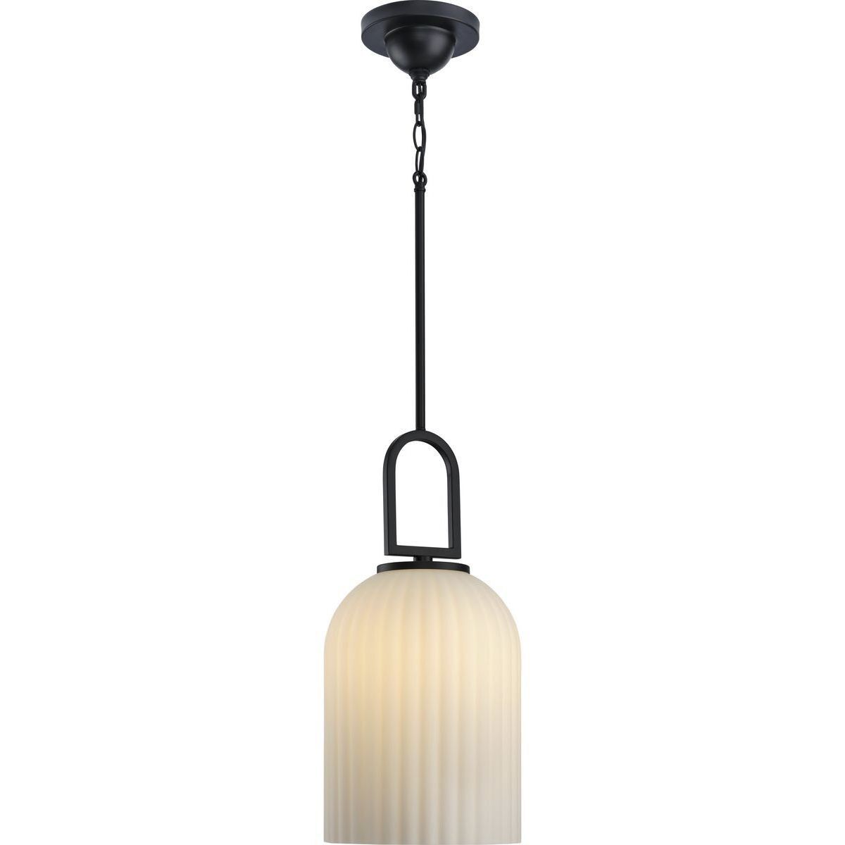 Stanza 1 Light 10.25 inch Matte Black Pendant Ceiling Light