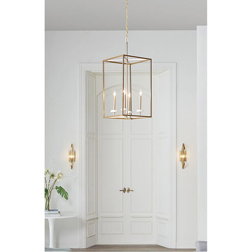 Palacio 4 Light 15 inch Vintage Gold Foyer Pendant Ceiling Light, Design Series