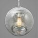 Malbec 1 Light Brushed Nickel Pendant Ceiling Light, Design Series