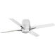 Lindale 52 inch Satin White with Matte White Blades Ceiling Fan