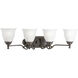 Renovations 4 Light 30 inch Forged Bronze Bath Vanity Wall Light 