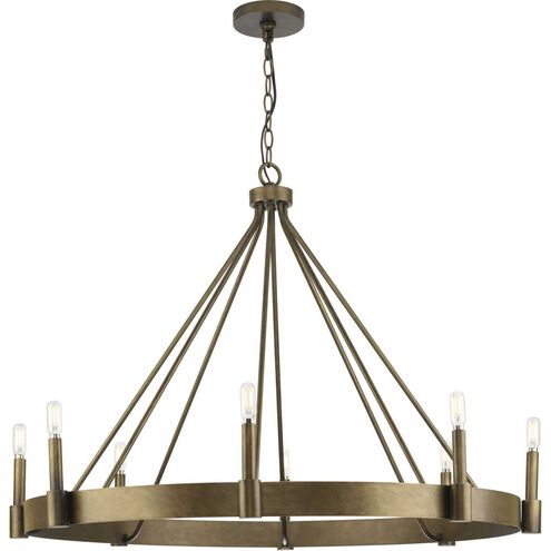 Breckenridge 8 Light 38 inch Aged Bronze Chandelier Ceiling Light, Design Series