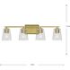 Vertex 4 Light 29 inch Brushed Gold Bath Light Wall Light